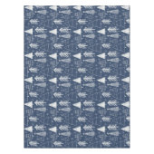 Kerstboom - groenblijvende boom - dennenboom blauw tafelkleed (Voorkant)