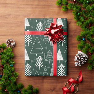Kerstboom - groenblijvende boom - dennenboom groen cadeaupapier