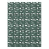 Kerstboom - groenblijvende boom - dennenboom groen tafelkleed (Voorkant)