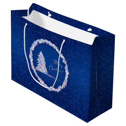 kerstboom groot cadeauzakje (Voorkant Gekanteld)