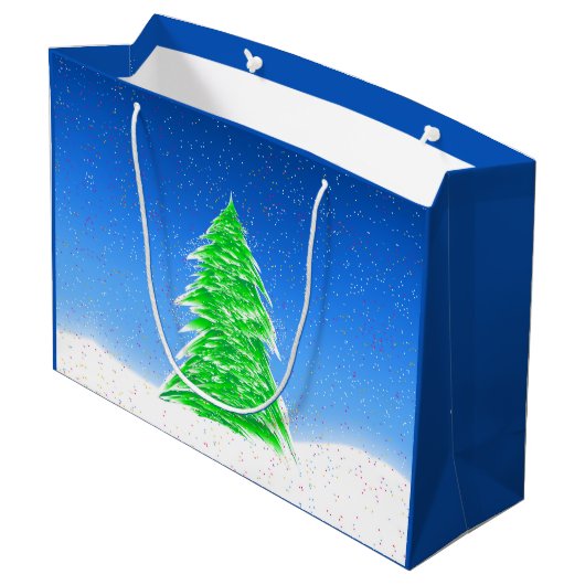 kerstboom grote cadeautas (Achterkant Gekanteld)