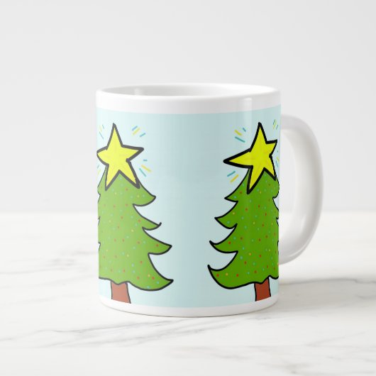 kerstboom grote koffiekop (Voorkant rechts)