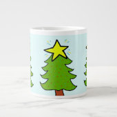 kerstboom grote koffiekop (Voorkant)