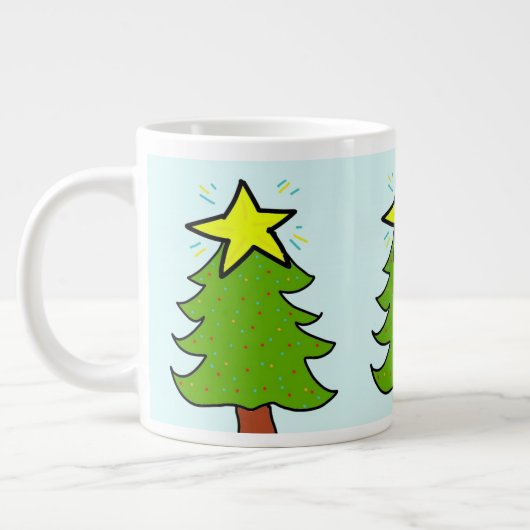kerstboom grote koffiekop (Links)