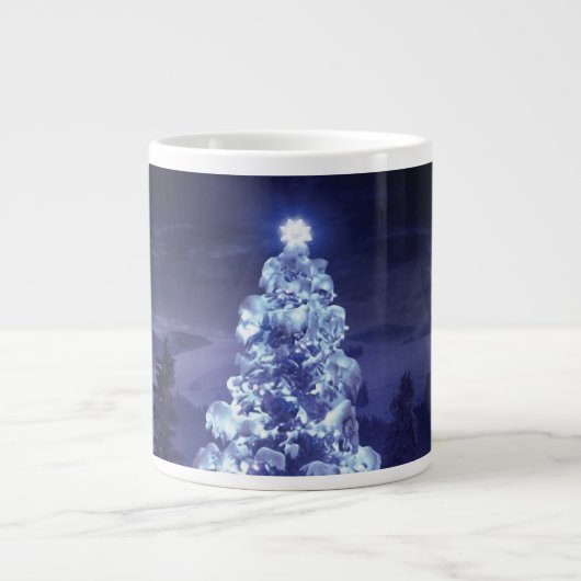 kerstboom grote koffiekop (Voorkant)