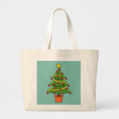 kerstboom grote tote bag (Voorkant)