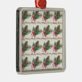 Kerstboom Handafdruk Kunst Metalen Ornament (Rechts)