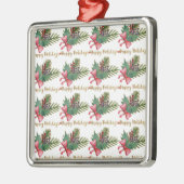 Kerstboom Handafdruk Kunst Metalen Ornament (Links)