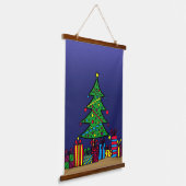 kerstboom hangend wandkleed (Gebogen)