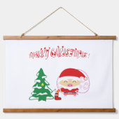 kerstboom hangend wandkleed (Voorkant)