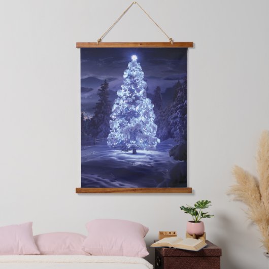 kerstboom hangend wandkleed (Slaapkamer)