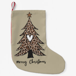 Kerstboom Hart Luipaard Cadeau Kerst Vakantie Kleine Kerstsok