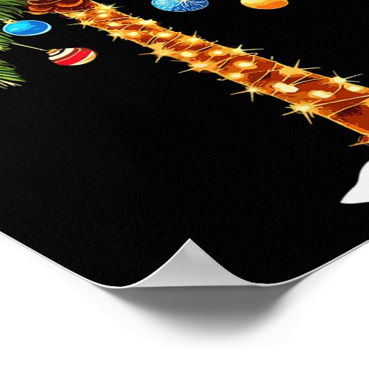 Kerstboom Hawaiian Trocal Kerstmis Poster (Hoek)