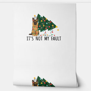 Kerstboom Het is niet mijn schuld Duitse Herder Ho Behang