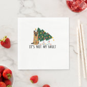 Kerstboom Het Is Niet Mijn Schuld Duitse Herdersho Servet (Insitu)