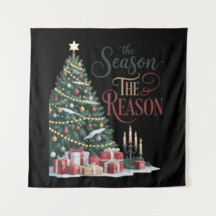 Kerstboom Het Seizoen De Reden Wandkleed