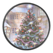 kerstboom  hockey puck (Voorkant)