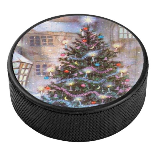 kerstboom  hockey puck (3/4)