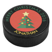 Kerstboom Hockey Puck (3/4)