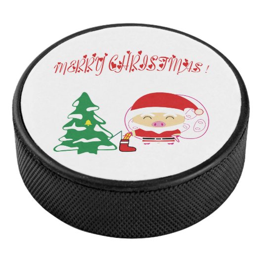 Kerstboom Hockey Puck (3/4)