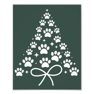 Kerstboom Hond Liefhebber Eigenaar Cadeau Vakantie Foto Afdruk