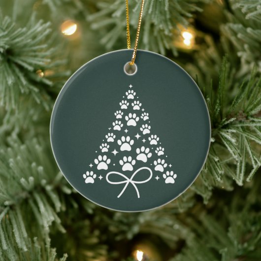 Kerstboom Hondenliefhebber Eigenaar Gift Vakantie Keramisch Ornament (Boom)