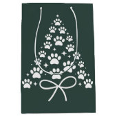 Kerstboom Hondenliefhebber Eigenaar Gift Vakantie Medium Cadeauzakje (Voorkant)