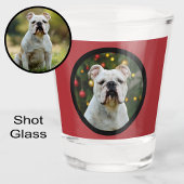 Kerstboom Hondenliefhebber Foto Stocking Stuffer Shot Glas