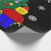 Kerstboom Honkbal Cadeaupapier (Hoek)