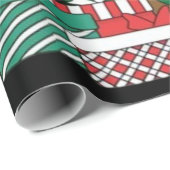 Kerstboom Honkbal Cadeaupapier (Rol Hoek)
