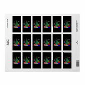  Kerstboom Honkbal  Etiket (Full Sheet)