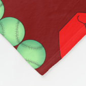 Kerstboom Honkbal Kerstmannenhoeden Fleece Deken (Hoek)
