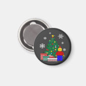 Kerstboom Honkbal Magneet (Voorkant / Achterkant)