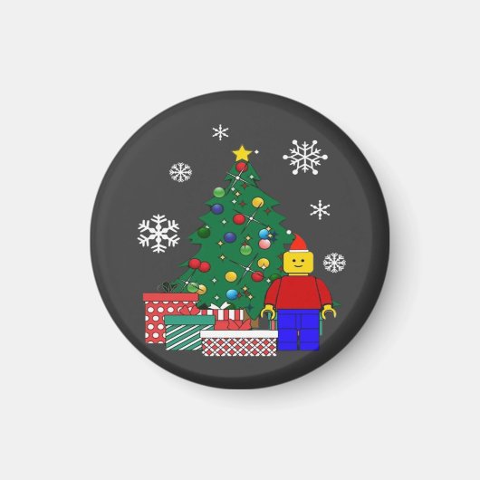 Kerstboom Honkbal Magneet (Voorkant)