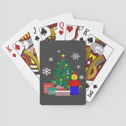  Kerstboom Honkbal  Pokerkaarten (Achterkant)