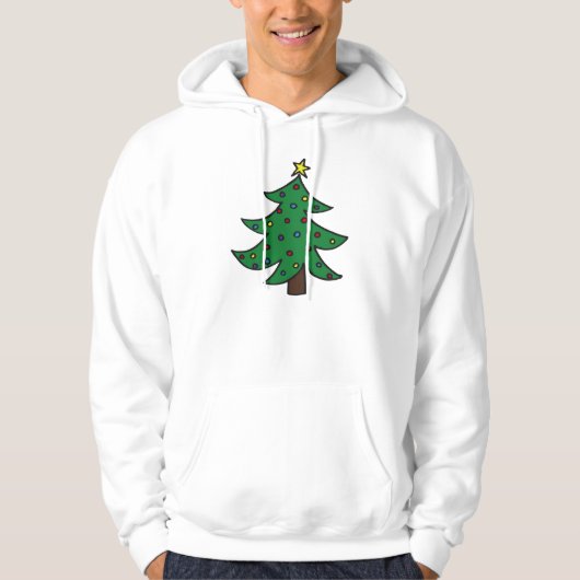 Kerstboom Hoodie (Voorkant)