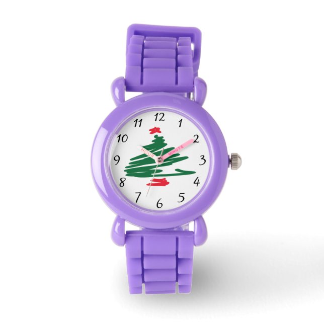 Kerstboom Horloge (Voorkant)