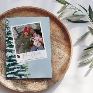 Kerstboom Hulst & Instant Foto - Blauwe kaart V2