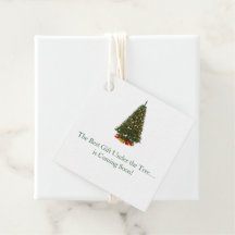 Kerstboom Hulst Winter Baby Shower cadeaukaartjes
