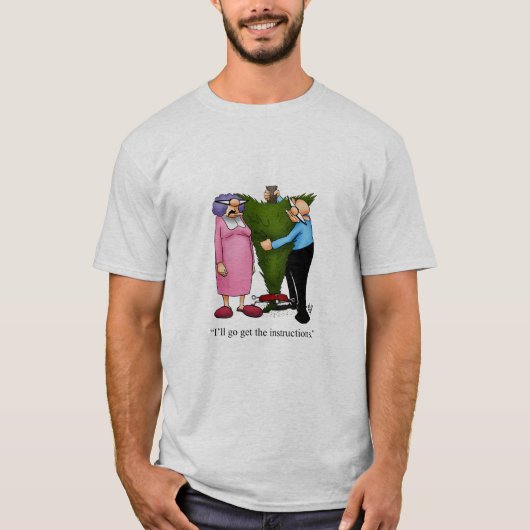 Kerstboom Humor T-shirt (Voorkant)