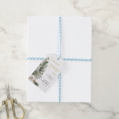 Kerstboom Huwelijkscadeautag Cadeaulabel (Met Touw)