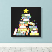 Kerstboom I Canvas Afdruk (Insitu (Houten vloer))