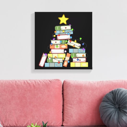 Kerstboom I Canvas Afdruk (Insitu (Woonkamer))