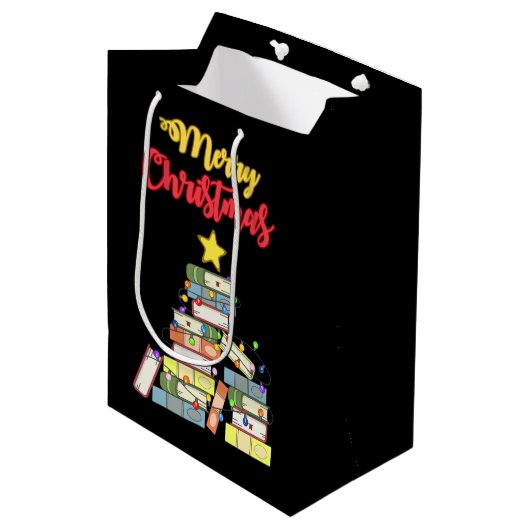 Kerstboom I Medium Cadeauzakje (Voorkant Gekanteld)