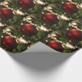 Kerstboom I Vakantie groen en rood Cadeaupapier (Hoek)