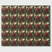 Kerstboom I Vakantie groen en rood Cadeaupapier (Vlak)