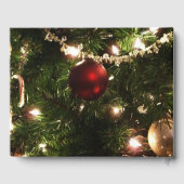 Kerstboom I Vakantie groen en rood Gastenboek (Achterkant)