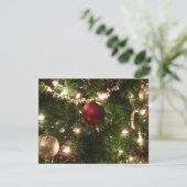 Kerstboom I Vakantie  groen en rood Kaart (Staand voorkant)