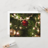 Kerstboom I Vakantie  groen en rood Kaart (Voorkant / Achterkant in situ)