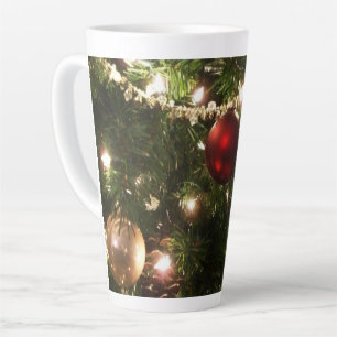 Kerstboom I Vakantie groen en rood Latte Mok